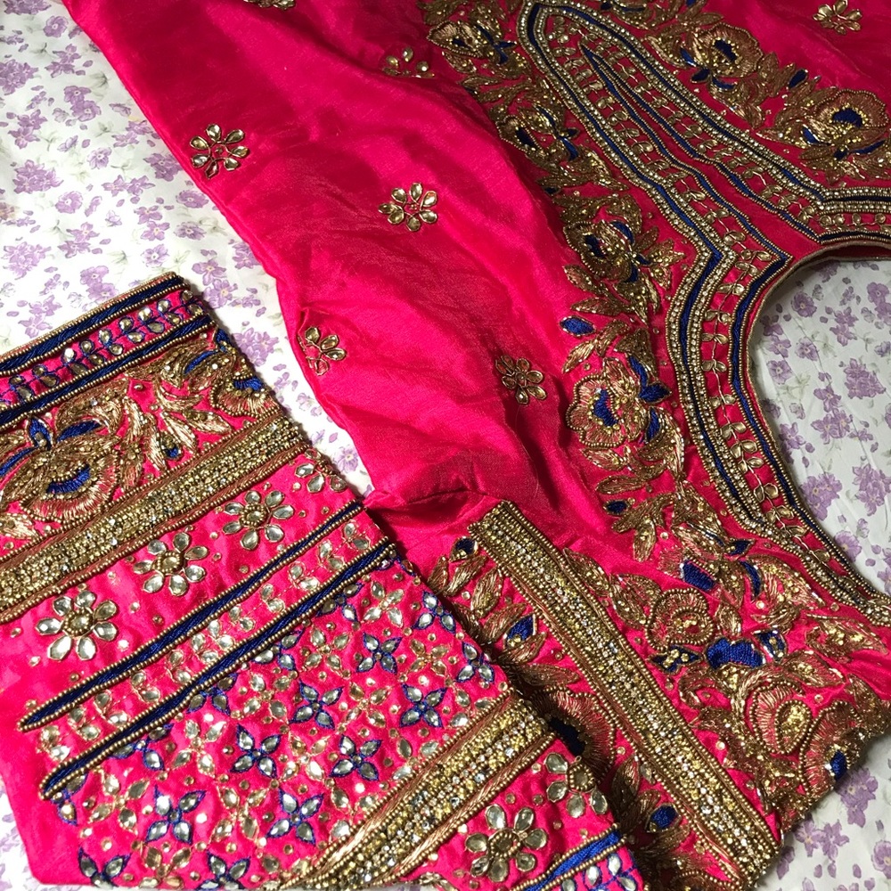 Pink designer salwar suit